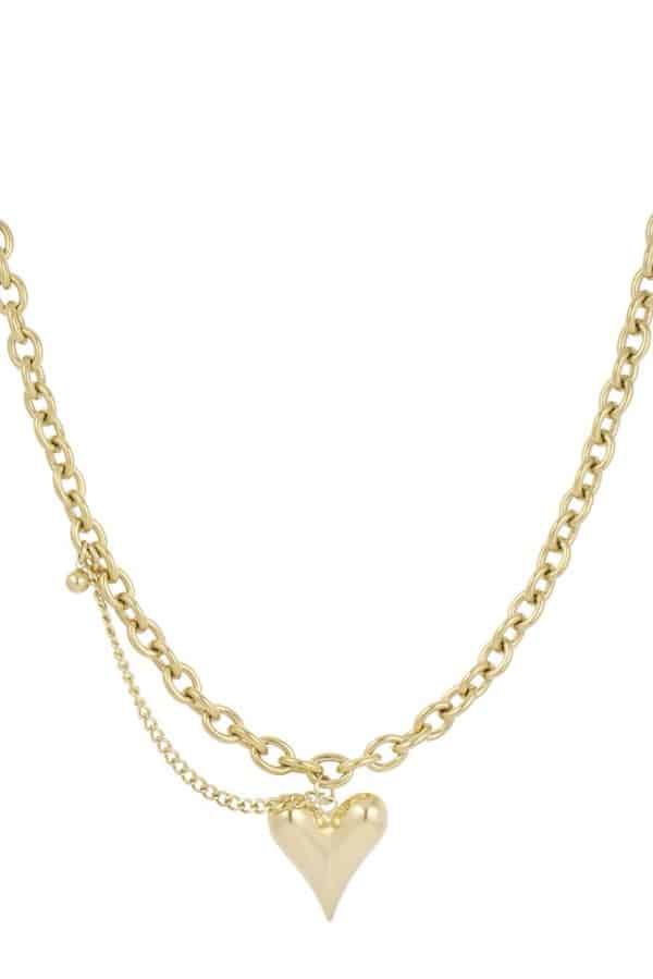 Ketting Love life goud - Afbeelding 2